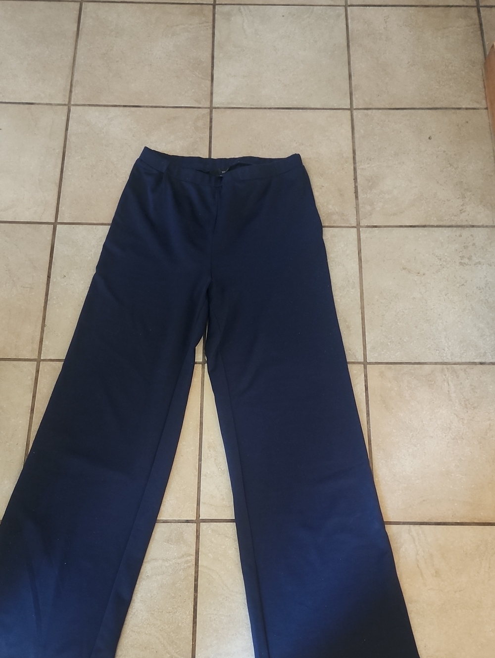Wide Leg Navy Trousers for Women